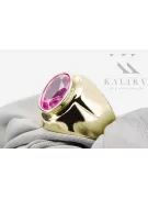 Amatista Oro amarillo de 14 quilates Anillo Artesanía vintage vrc296y